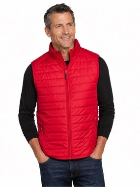 CORE365 Warm.Logik Red‎ Quilted Puffer Vest Men’s XL NWT Lightweight Zip